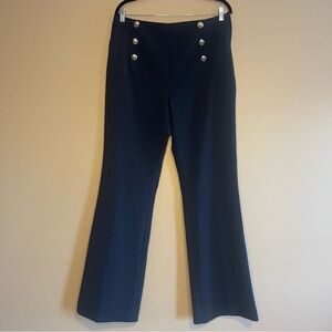 H&M Navy Sailor Flare Pants Size 14
